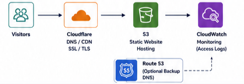 Apjoe Portfolio Website AWS Architecture